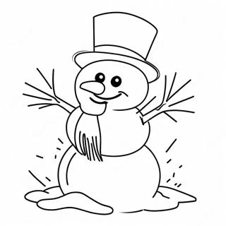 Charmante Sneeuman Inkleurblad 139693-70758