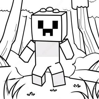 Minecraft Inkleurbladsye