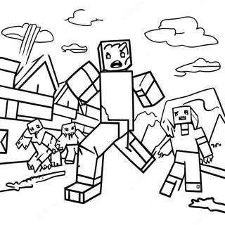 Minecraft Inkleurbladsye