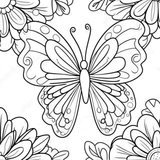 Kleurvolle Vlinder Vlerke Inkleurblad 14796-3234