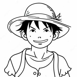 Luffy Met Strohoed Inkleurblad 15799-3446