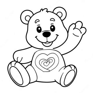 Vrolike Care Bear Inkleurblad 18526-4041