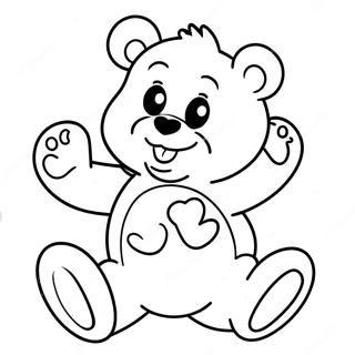 Vrolike Care Bear Inkleurblad 18526-4043