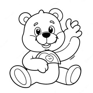 Vrolike Care Bear Inkleurblad 18526-4044