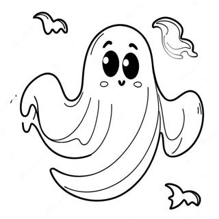 Spookagtige Gees Wat Vloei Inkleurblad 19540-4267