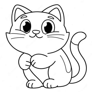 Speelse Katjie Inkleurblad 19634 4287