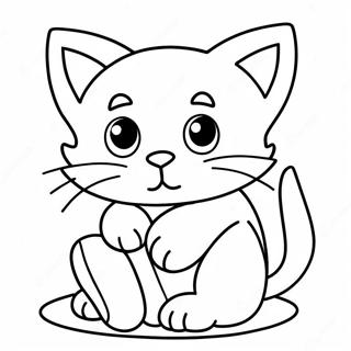 Speelse Katjie Inkleurblad 19634 4288