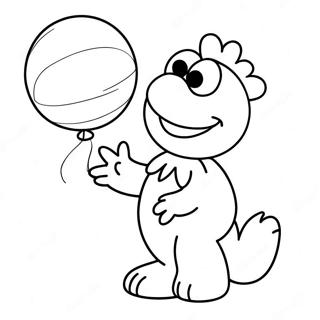 Elmo Wat N Ballon Hou Inkleurblad 20364-4454