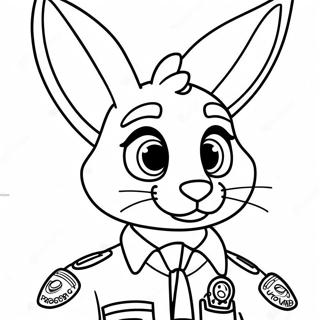 Zootopia Polisieman Judy Hopps Inkleurblad 20836-4543