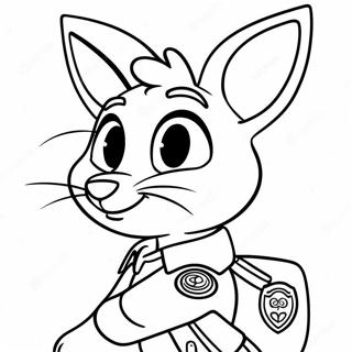 Zootopia Polisieman Judy Hopps Inkleurblad 20836-4544