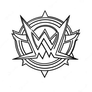 Wwe Logo Inkleurblad 21397-4666