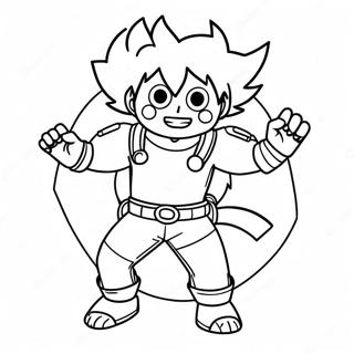 Deku In Hero Kostuum Inkleurblad 21596-4702