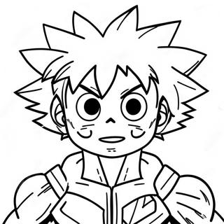 Deku Met All Might Inkleurblad 21597-4706