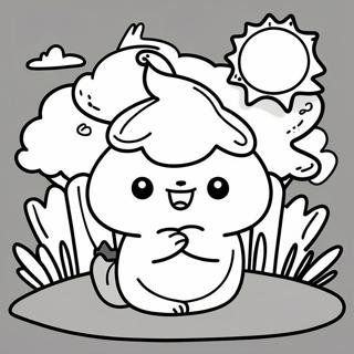 Gelukkige Pompompurin In N Sonnige Park Inkleurblad 21693-4736