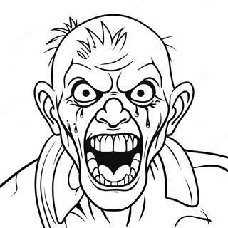 Eng Zombie Met Skerp Tande Inkleurblad 22941-5005