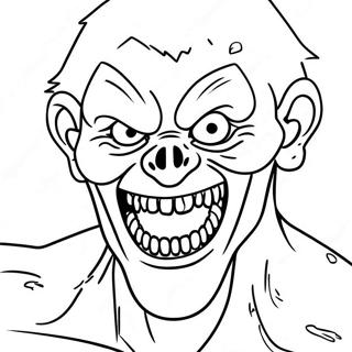 Eng Zombie Met Skerp Tande Inkleurblad 22941-5006