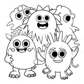 My Singende Monsters Kleurvolle Karakters Inkleurblad 23039-5021