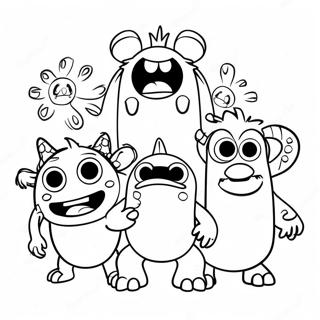 My Singende Monsters Vriendelike Monsters Inkleurblad 23041-5029