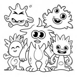 My Singende Monsters Vriendelike Monsters Inkleurblad 23041-5030
