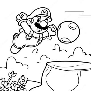 Super Mario Wat Oor Goomba Spring Inkleurblad 23134-5042