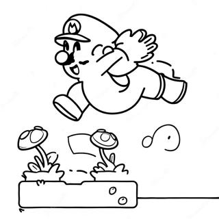 Super Mario Wat Oor Goomba Spring Inkleurblad 23134-5044