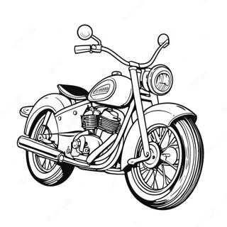 Vintage Motorfiets Inkleurblad 23314-5088