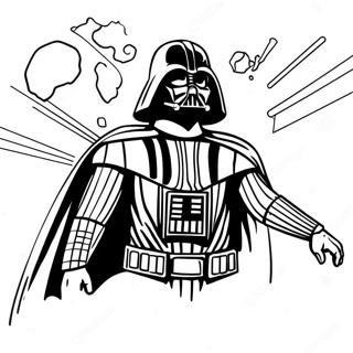 Darth Vader In Ruimte Inkleurblad 23410-5105