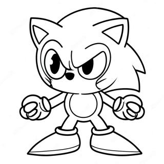 Sonic Exe Met Rooi Oe Inkleurblad 23885-5201