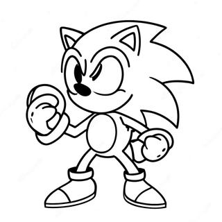 Sonic Exe Met Rooi Oe Inkleurblad 23885-5204