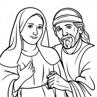 Mary En Joseph Inkleurblad 25340-5525