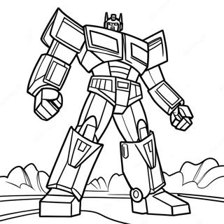 Optimus Prime Inkleurbladsye