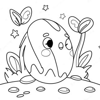 Sprankelende Paas Eiers Jag Inkleurblad 2550 1496