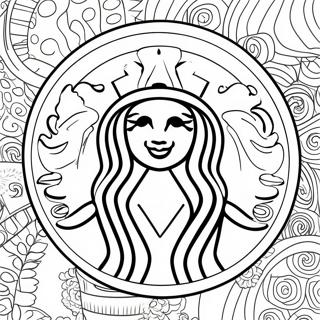 Starbucks Koffiebeker Inkleurblad 25523-5562