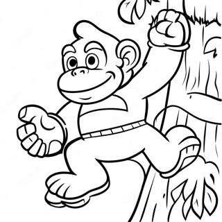 Donkey Kong Wat N Boom Klim Inkleurblad 25617-5583