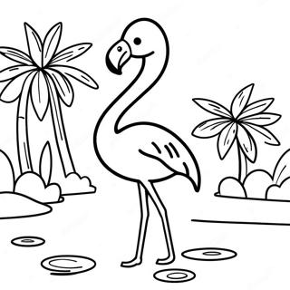 Flamingo Inkleurbladsye