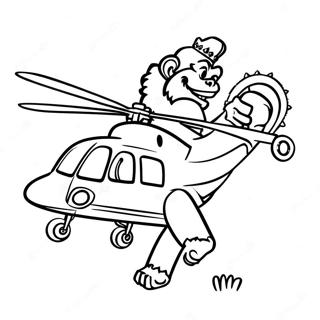 King Kong Wat N Helikopter Hou Inkleurblad 25984 5669