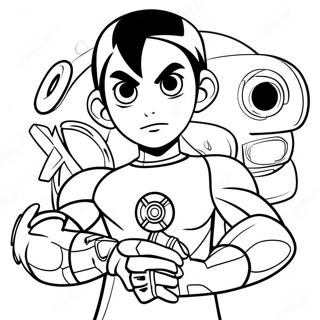 Ben 10 Omnitrix Inkleurblad 26524-5782