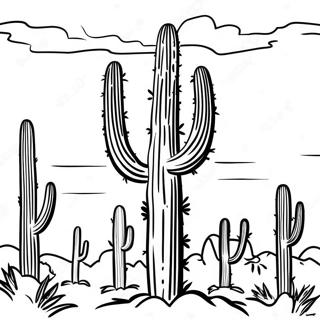 Lang Saguaro Kaktus Inkleurblad 26622-5805