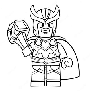 Lego Thor Met Hamer Inkleurblad 26720 5834