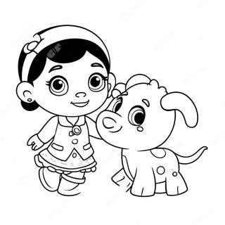 Dokter Mcstuffins Met Lambie Inkleurblad 27294-5933