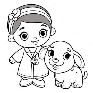 Dokter Mcstuffins Met Lambie Inkleurblad 27294-5935