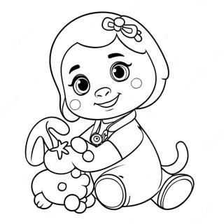 Dokter Mcstuffins Met Lambie Inkleurblad 27294-5936