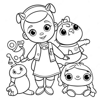 Doc Mcstuffins Inkleurbladsye