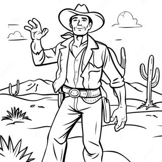 Cowboy Inkleurbladsye