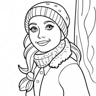 Anna In Winter Outfit Inkleurblad 27940-6075