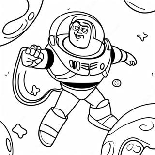 Buzz Lightyear In Ruimte Inkleurblad 28396-6175