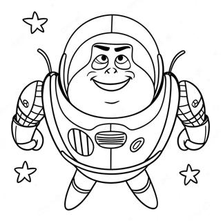 Buzz Lightyear In Ruimte Inkleurblad 28396-6176