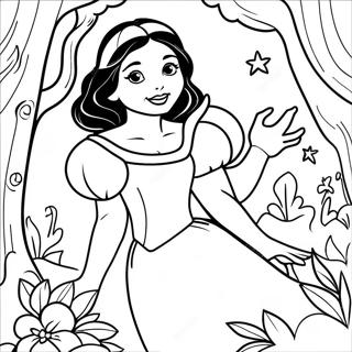 Sneeuwitjie In Die Betowerde Woud Inkleurblad 28489-6199