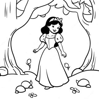 Sneeuwitjie In Die Betowerde Woud Inkleurblad 28489-6200