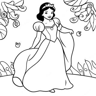 Sneeuwitjie In N Pragtige Rok Inkleurblad 28492-6209